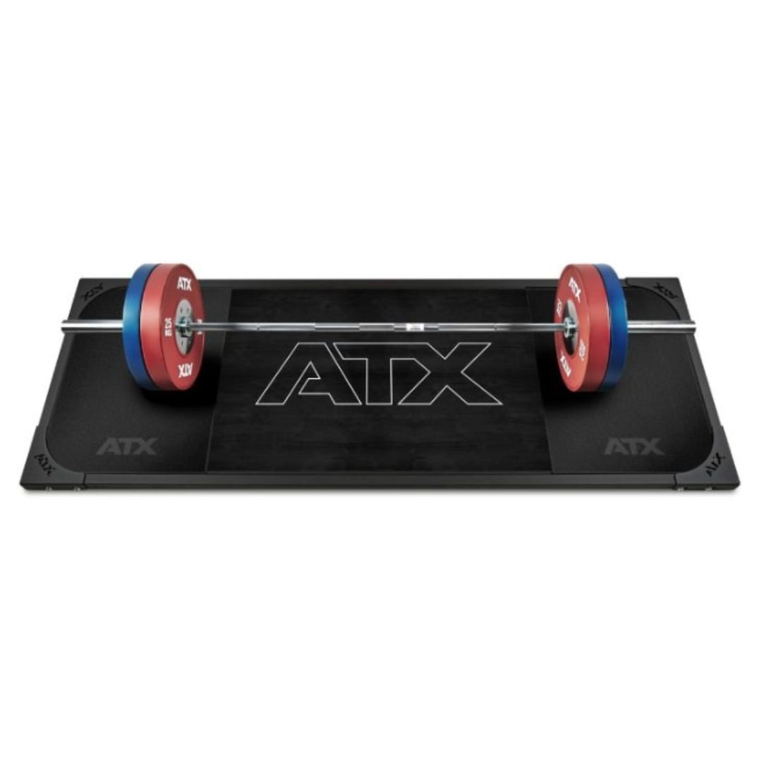 ATX® Painonnostoalusta kiinteä kumi 250x88x5 - musta