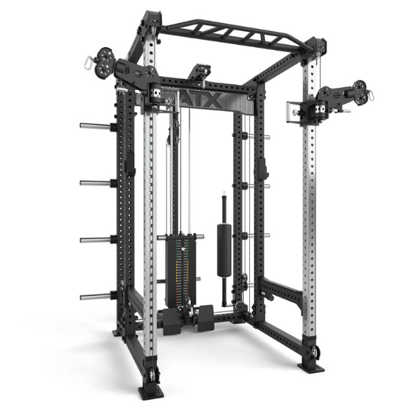 ATX® Hardcore Power Rack + ristikkäistalja + taljalaite 125 kg