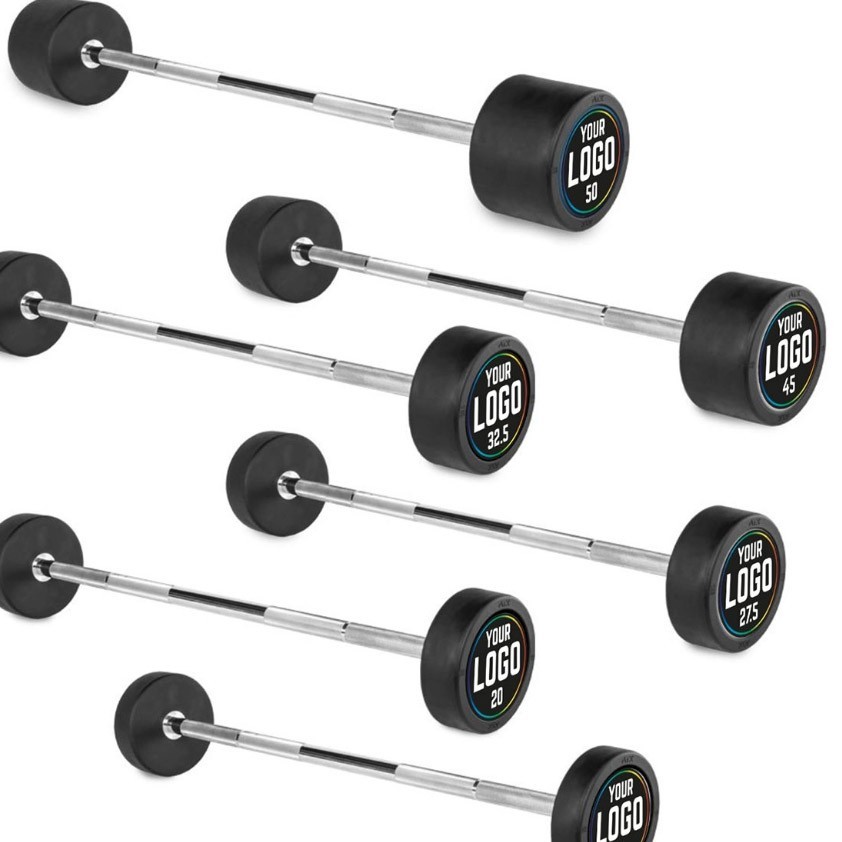ATX® Pro Style kiinteät kumitetut suoralla tangolla 10-50 kg omalla logolla
