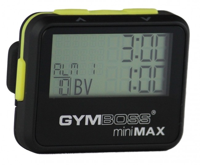 Gymboss intervalliajastin Minimax - musta/keltainen