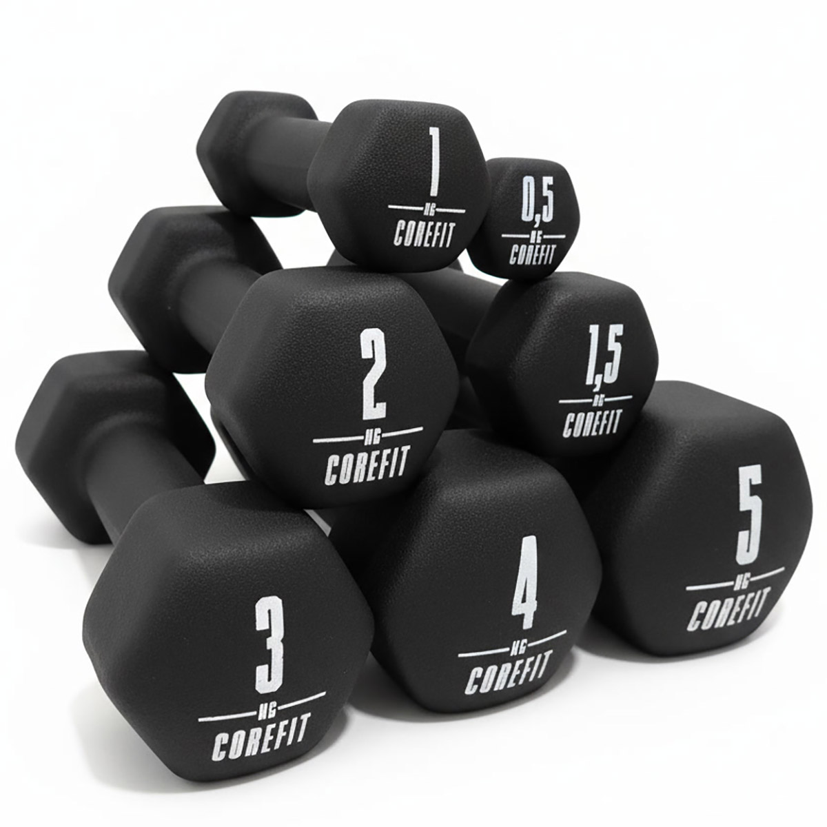 Corefit® Neopreenikäsipainot 0.5-5 kg / kpl