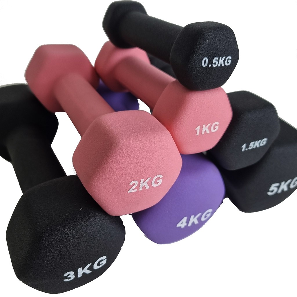 Neopreenikäsipaino Corefit® 4 kg lila / kpl