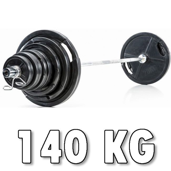 Corefit® Olympia Kumitettu levypainosarja 140 kg