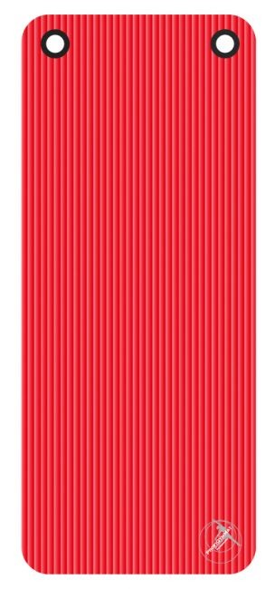 Jumppamatto Pro NBR 140x60x1 cm säilytys rei'illä - Punainen
