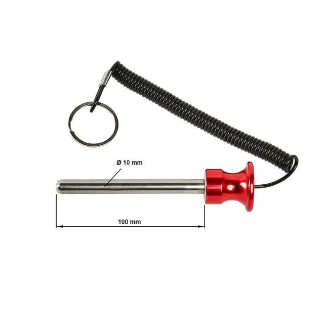 Painopakan säätötappi alumiini 10x100 mm magneetilla