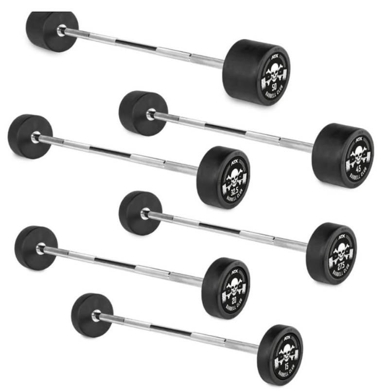 ATX® Pro Style kiinteä kumitettu Suora tanko 45 kg BC-logolla