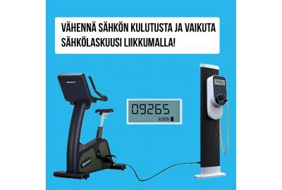 Vähennä sähkön kulutusta ja vaikuta sähkölaskuusi liikkumalla!