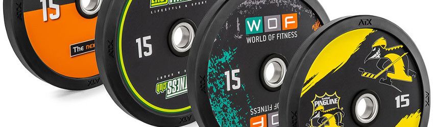 ATX® Custom Full Rubber Bumper Plates ATX® Custom Full Rubber Bumper Plates