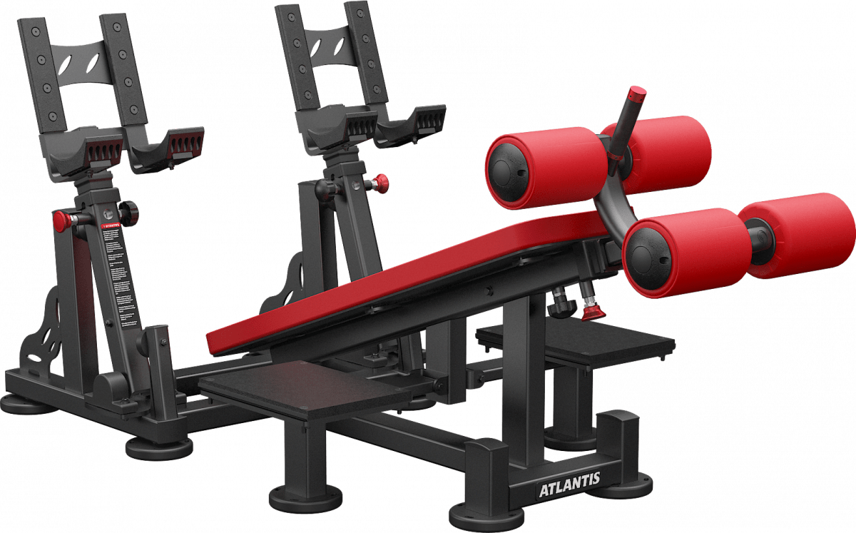 Atlantis Decline dumbbell bench  (with pivots) P539