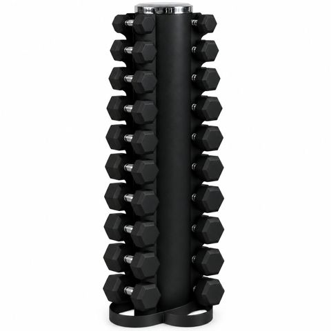 Corefit® Hexagon käsipainosetti 1 - 10 kg + torniteline