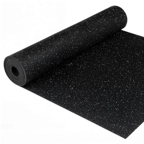 Corefit® Kumimattorulla 1x10 m / 8 mm EPDM - Musta/V.harmaa