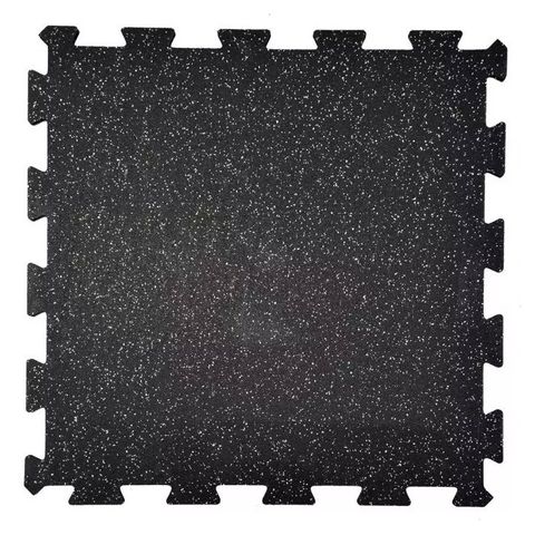 Corefit® Puzzle EPDM palamatto 8 mm paks. 980x980 musta/harmaa