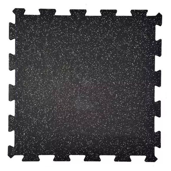 Corefit® Puzzle EPDM palamatto 8 mm paks. 980x980 musta/harmaa