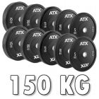 ATX® Gym Bumper Set Training painosarja 150 kg WLBS-GB-150