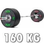 ATX® HQ Bumper Kumitettu levypainosarja 160 kg WLS-HQRBB-160-RAM-BAR