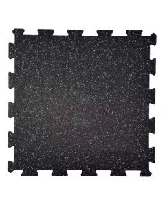 Corefit® Puzzle EPDM palamatto 8 mm paks. 980x980 musta/harmaa