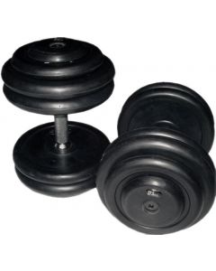 Kumitetut kiinteät käsipainot 4 - 60 kg