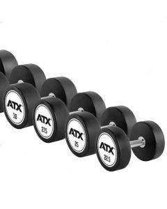 ATX® PRO-Style käsipainosarja logolla ja valkoisella pohjalla 5 - 30 kg RDB-ATX-Satz-5-30-ATX logo on white background