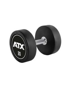 ATX® Pro Style käsipainot 2,5 - 60 kg ATX® logolla mustalla pohjalla RDB-CUS-Satz-2,5-60