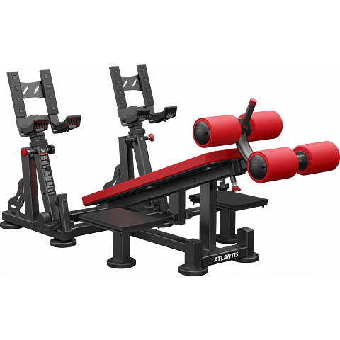 Atlantis Decline dumbbell bench  (with pivots) P539