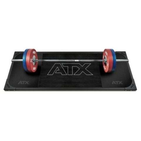 ATX® Painonnostoalusta kiinteä kumi 250x88x5 - musta