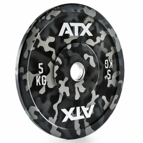 ATX® Levypainot Camouflage Rubber Bumper levy 5 kg / 50 mm