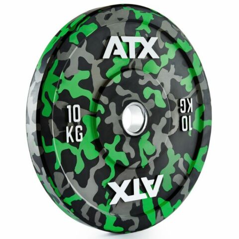 ATX® Levypainot Camouflage Rubber Bumper levy 10 kg / 50 mm
