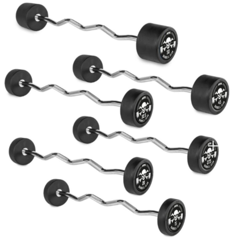 ATX® Pro Style kiinteä kumitettu Mutkatanko 10-50 kg BC-logolla