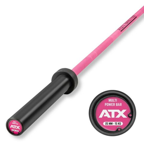 ATX® Cerakote Womens Bar 15 kg Prison Pink skivstång