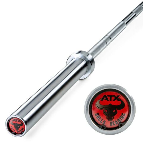 ATX® POWER BULLS BEARING BAR 20 KG, OLYMPIA powerlifting stång