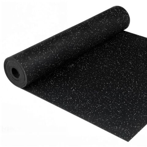 Corefit® Kumimattorulla 1x10 m / 8 mm EPDM - Musta/V.harmaa
