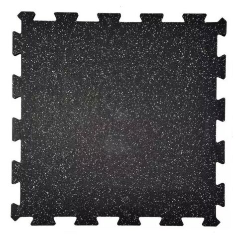 Corefit® Puzzle EPDM palamatto 8 mm paks. 980x980 musta/harmaa