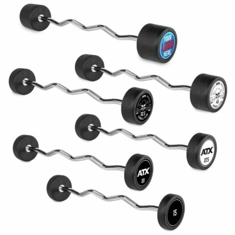 ATX® Pro Style kiinteä kumitettu Mutkatanko 10-50 kg omalla logolla