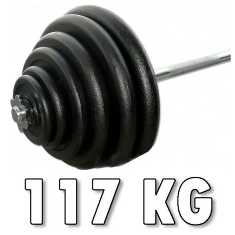 Rautainen levypainosarja 117 kg
