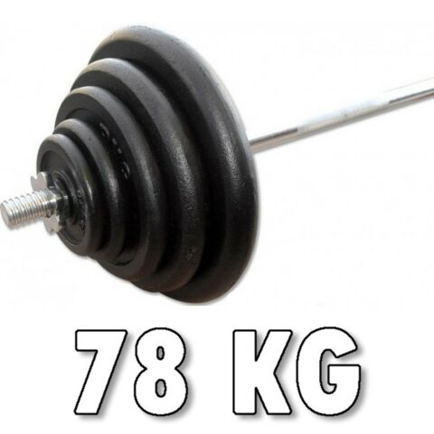 Rautainen levypainosarja 78 kg
