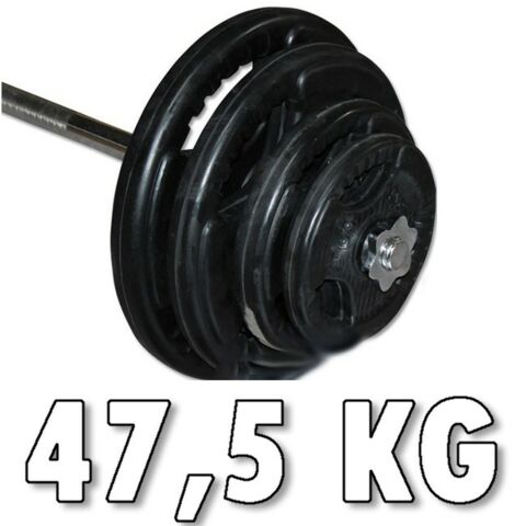 Kumitettu levypainosarja 47,5 kg