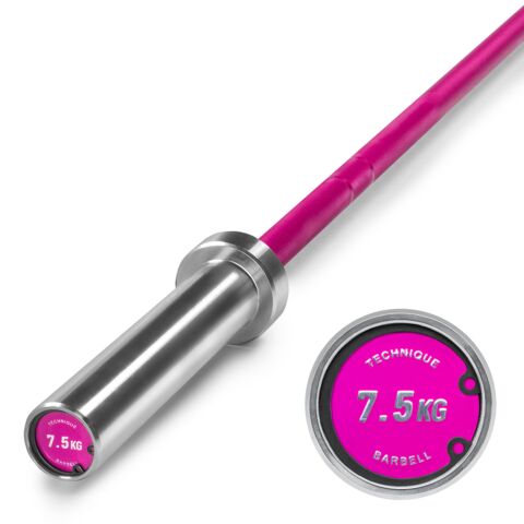 ATX® Tekniikkatanko 7,5 kg / 183 cm pinkki – erittäin kevyt alumiininen levytanko