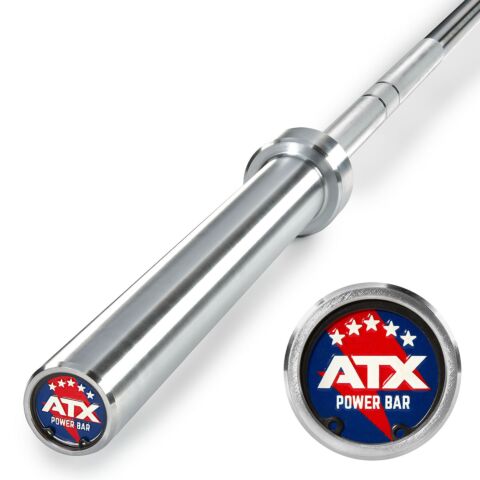 ATX® Power Bar chrome Blue 20 kg +700 kg