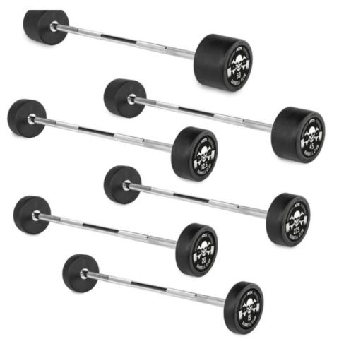 ATX® Pro Style kiinteä kumitettu Suora tanko 10-50 kg BC-logolla