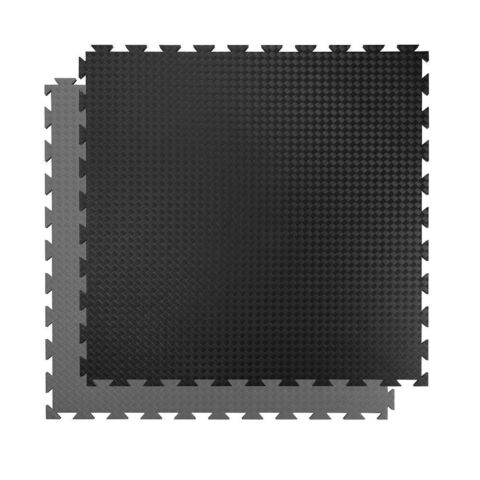 Urheilulattia / Tatami-judo tuplamatto 100x100x2 cm extra hard - Musta/Harmaa