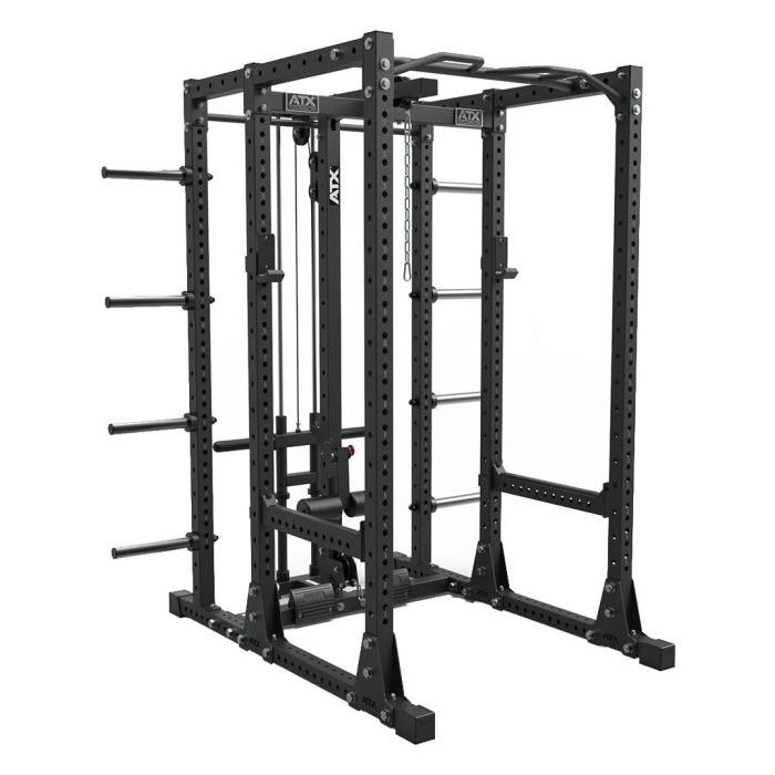 ATX® Power Rack PRX750 + taljalaite 225 cm korkea levypainopidikkeillä