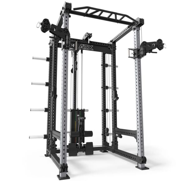 ATX® Hardcore Power Rack + ristikkäistalja + taljalaite 125 kg