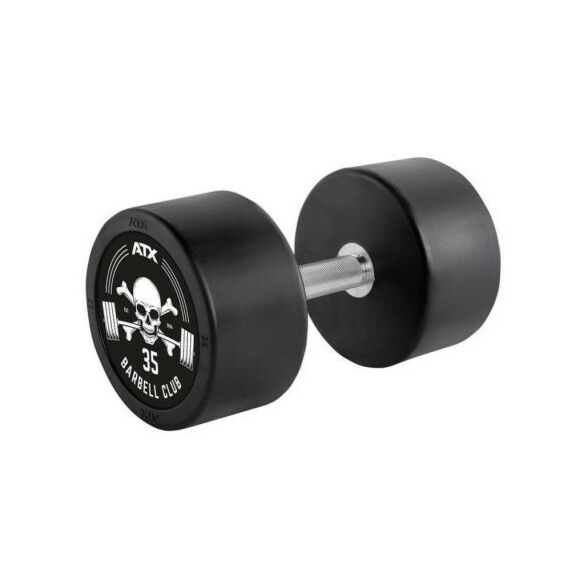 ATX® PRO-Style musta barbell club kumitettu käsipaino 22,5kg
