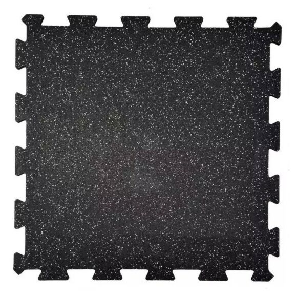 Corefit® Puzzle EPDM palamatto 8 mm paks. 980x980 musta/harmaa