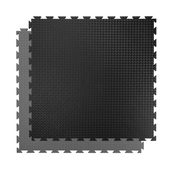 Urheilulattia / Tatami-judo tuplamatto 100x100x2 cm extra hard - Musta/Harmaa