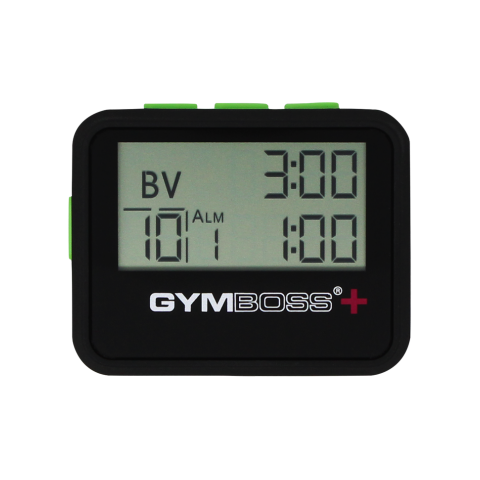 Gymboss PLUS Intervall Timer svart/grön