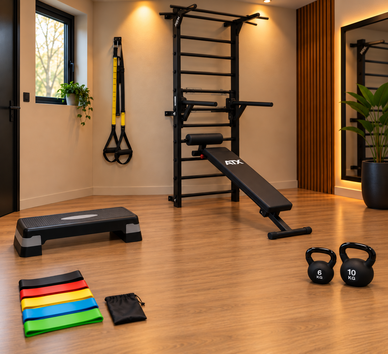 Kotisalipaketti toiminnalliseen treeniin - 4m2