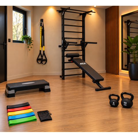 Kotisalipaketti toiminnalliseen treeniin - 4m2
