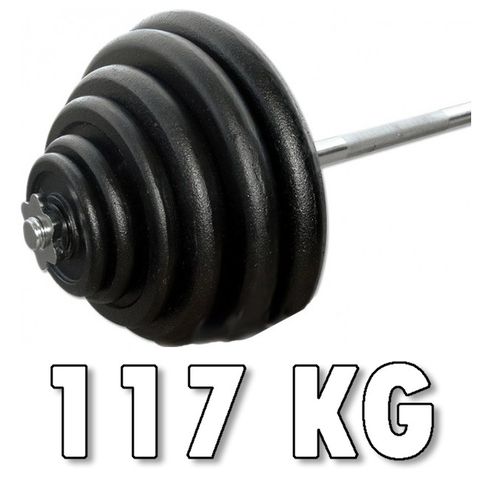 Rautainen levypainosarja 117 kg