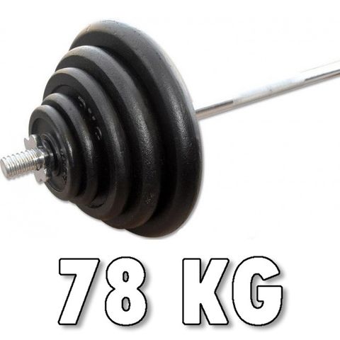 Rautainen levypainosarja 78 kg
